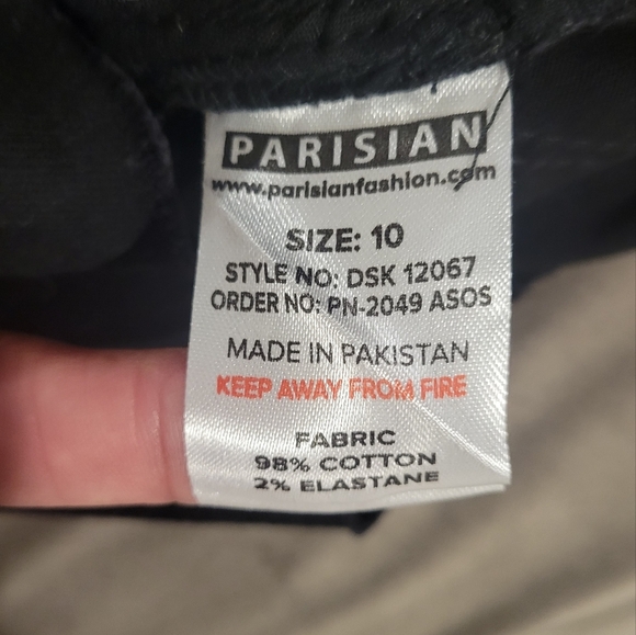 Parisian Cut Off Denim Skirt SZ 6 - Picture 2 of 4